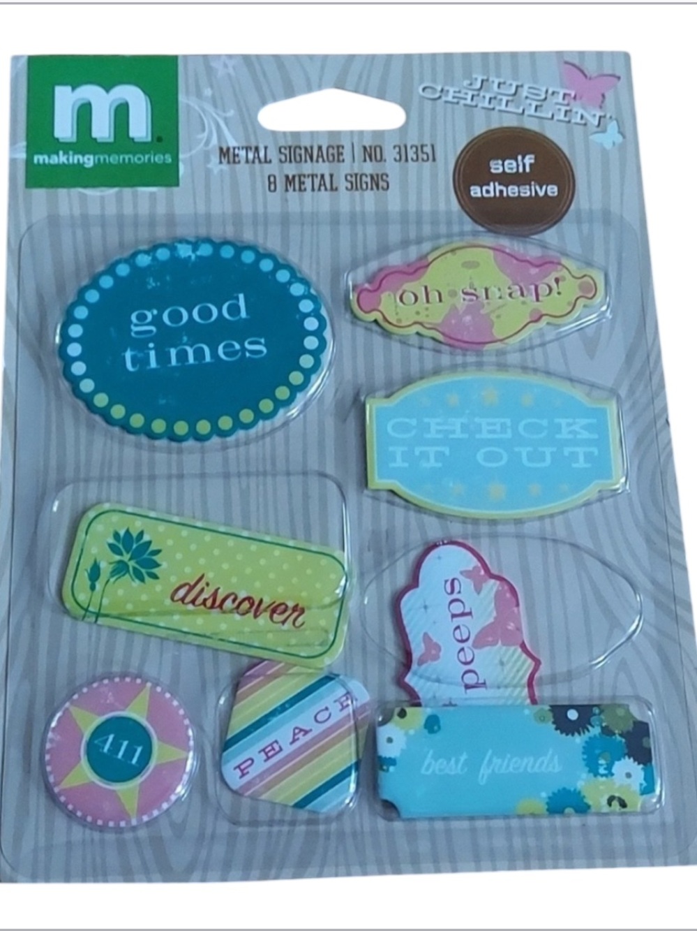 MAKING Memories metal signage 8 metal signs " good time " oh snap ! Discover ...